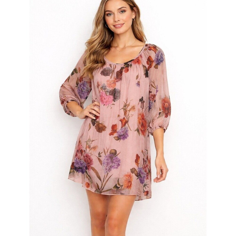 Bellambra Silk Blend Italian Mini Dress Size Small